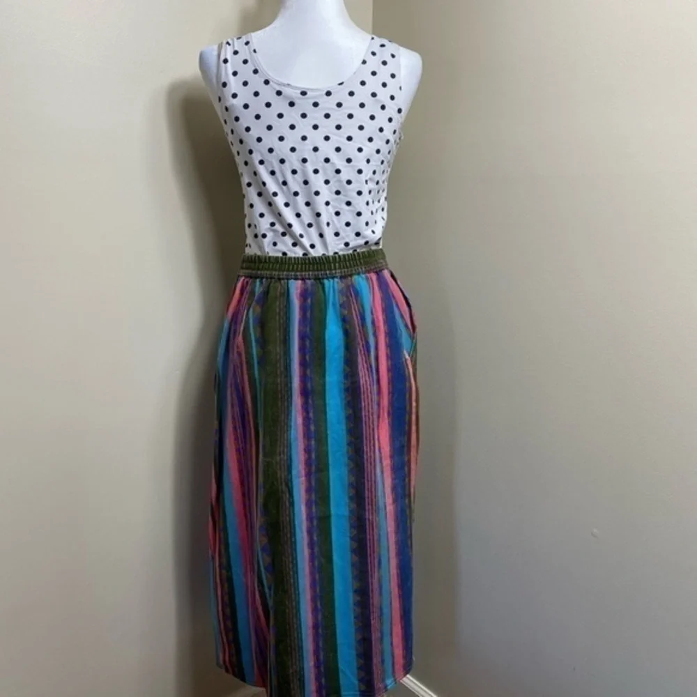 90s western denim skirt